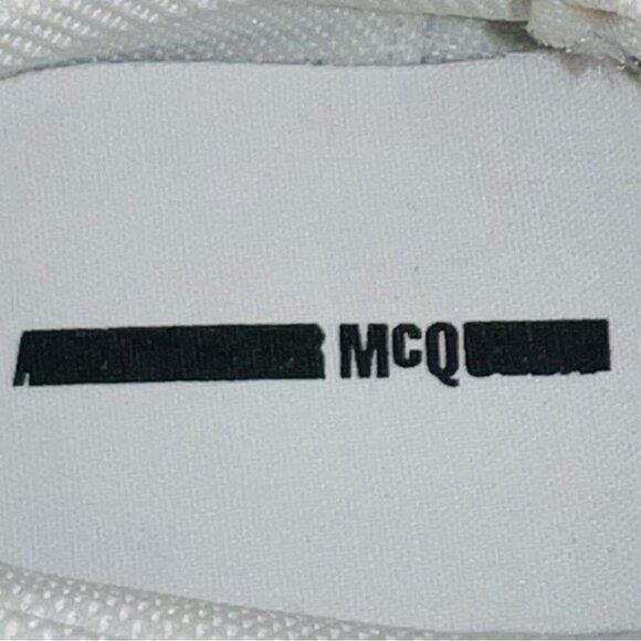 🌻NEW McQ Alexander McQueen Swallow Vulc Leather High-top Sneaker Size 40 Unisex - Picture 13 of 13